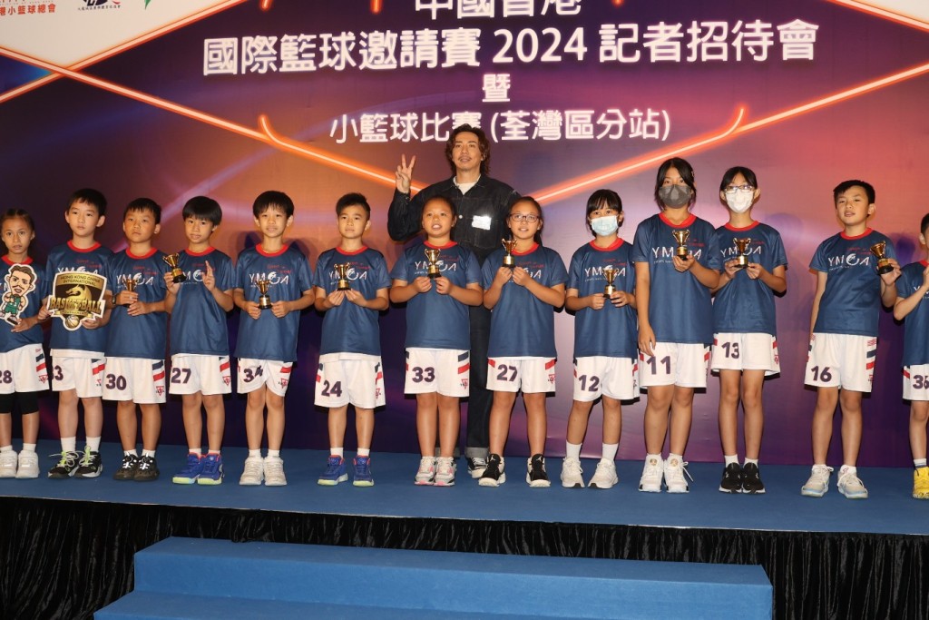 張繼聰今日（29日）出席於荃灣舉行的籃球活動。