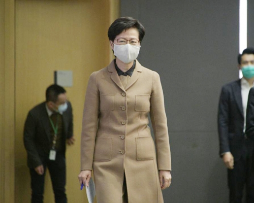 林鄭月娥表示,述職安排由中央安排,暫時未有詳細資料。