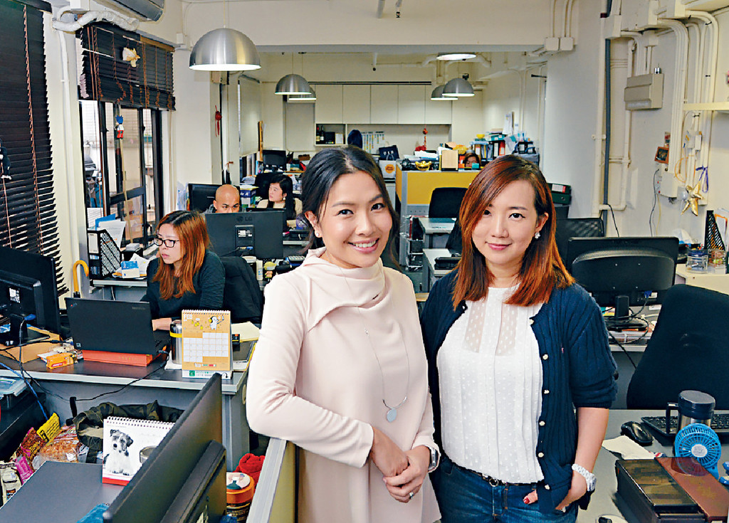 ■Charlene(右)和Angie(左)給予員工較大工作發展空間,不會事事操控。