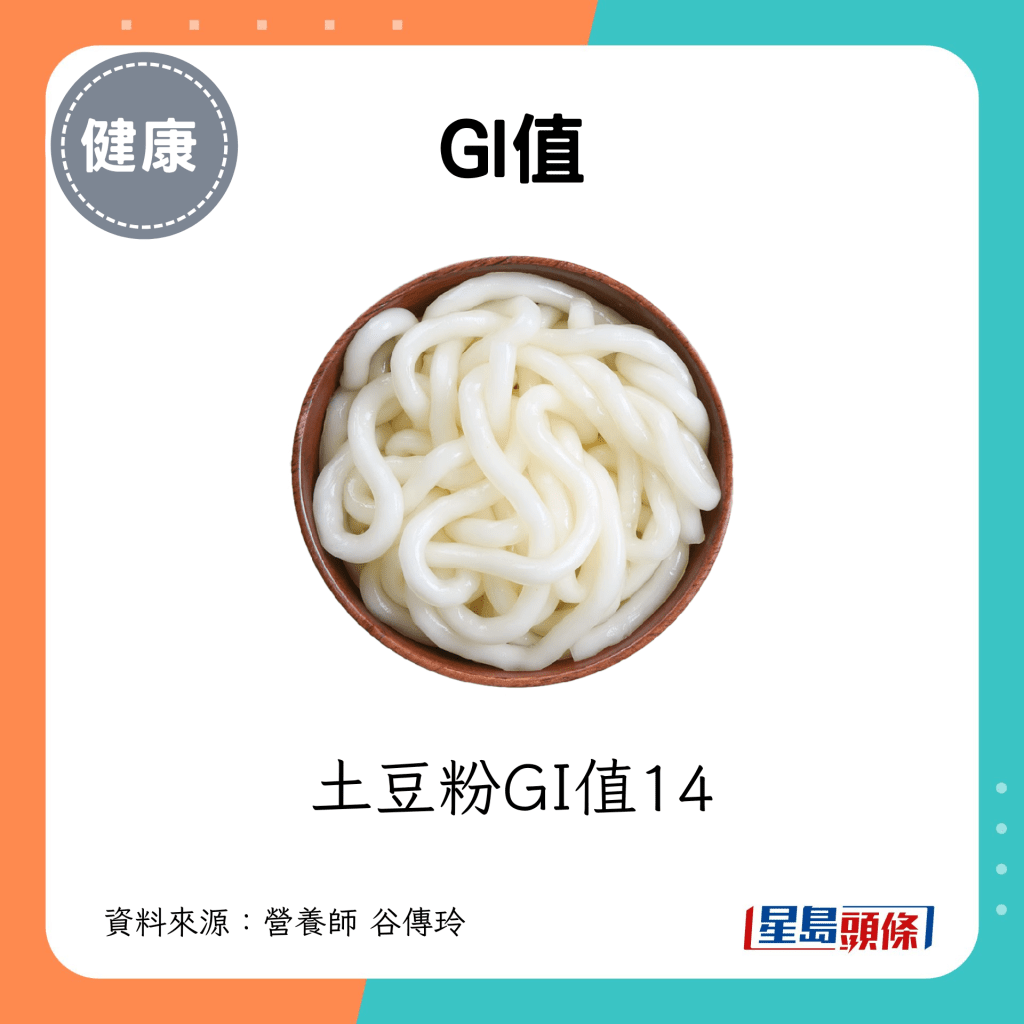 土豆粉GI值14