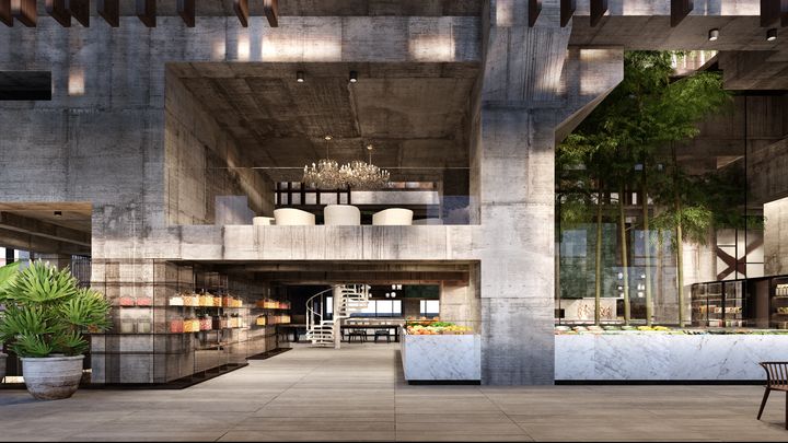 北京首鋼園香格里拉的全日制自助餐廳「香景庭」。