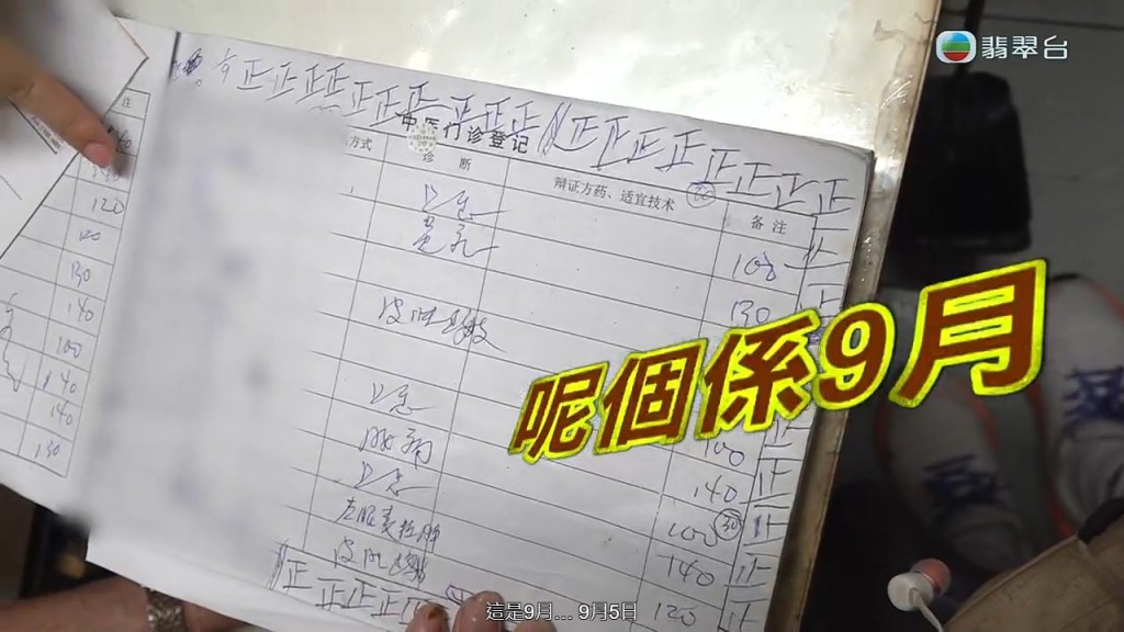 陳醫師隨手翻開9月病歷。