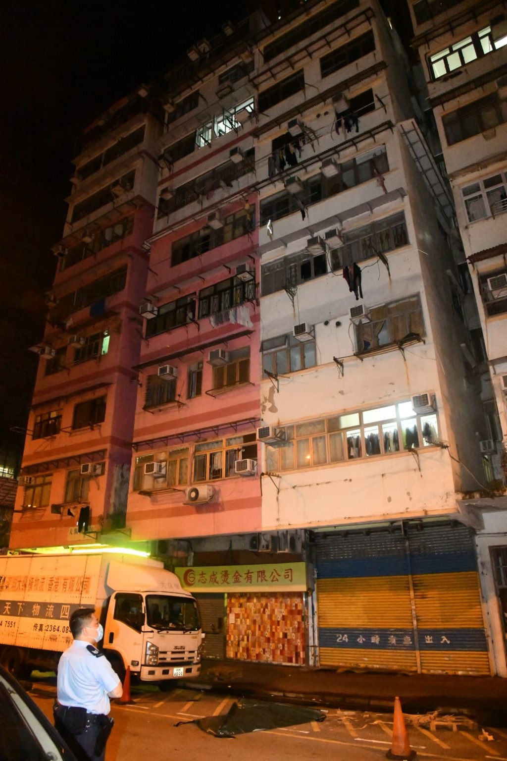 警員接報到場,事主當場證實死亡。丁志雄攝
