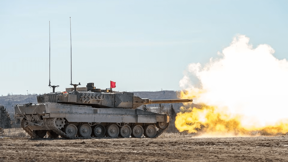 加拿大將向烏克蘭提供四輛「豹2」主戰坦克。路透