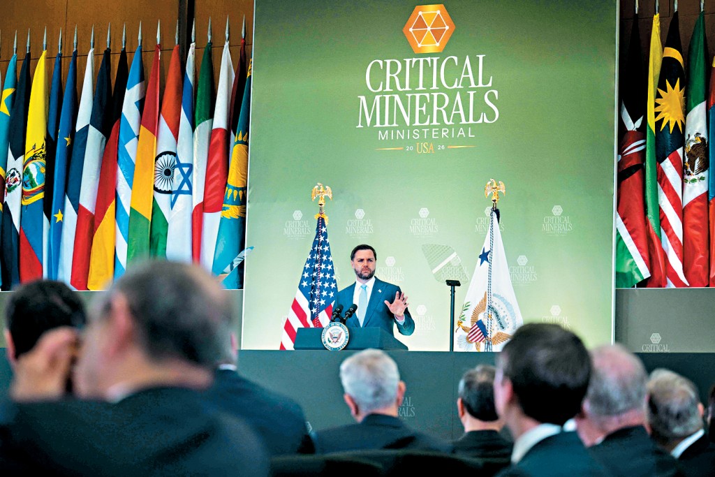 逾50国代表在华盛顿举行关键矿产会议，美国副总统万斯发表演说，称将与盟国建立关键矿产贸易集团。