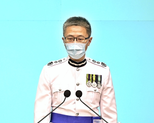 新任警務處處長蕭澤頤表示,會本着「心繫社會」的精神繼續走下去。資料圖片