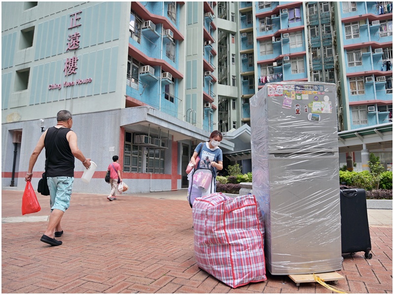 慈雲山區內疫情持續。資料圖片