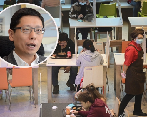 黃傑龍質疑政府檢測量不能應付飲食業員工。 資料圖片