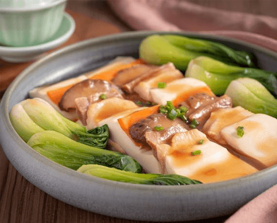 金華火腿雞片冬菇夾豆腐 (圖源：維他奶官網)