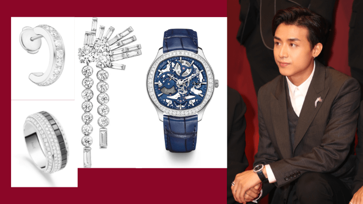 Mirror副隊長Anson Kong江𤒹生一向跟Piaget關係友好，出席盛大典禮，他就穿戴了品牌的Polo腕表及Possession系列珠寶。