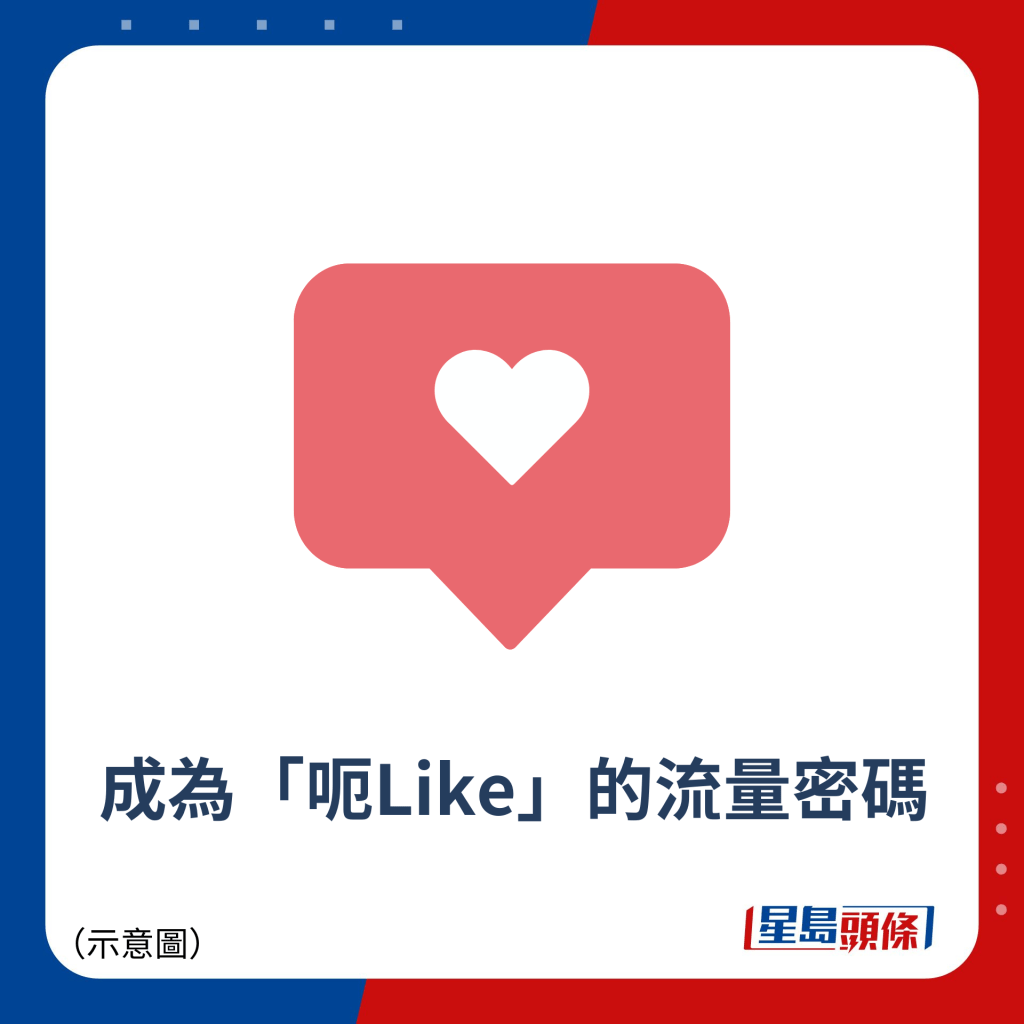 成為「呃Like」的流量密碼