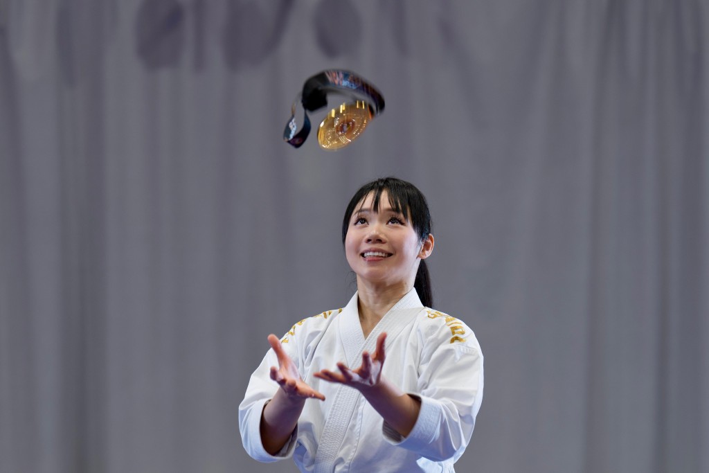 劉慕裳希望抛開手上的獎牌、名氣去戰名古屋亞運會。蘇正謙攝 劉慕裳希望抛開手上的獎牌、名氣去戰名古屋亞運會。蘇正謙攝