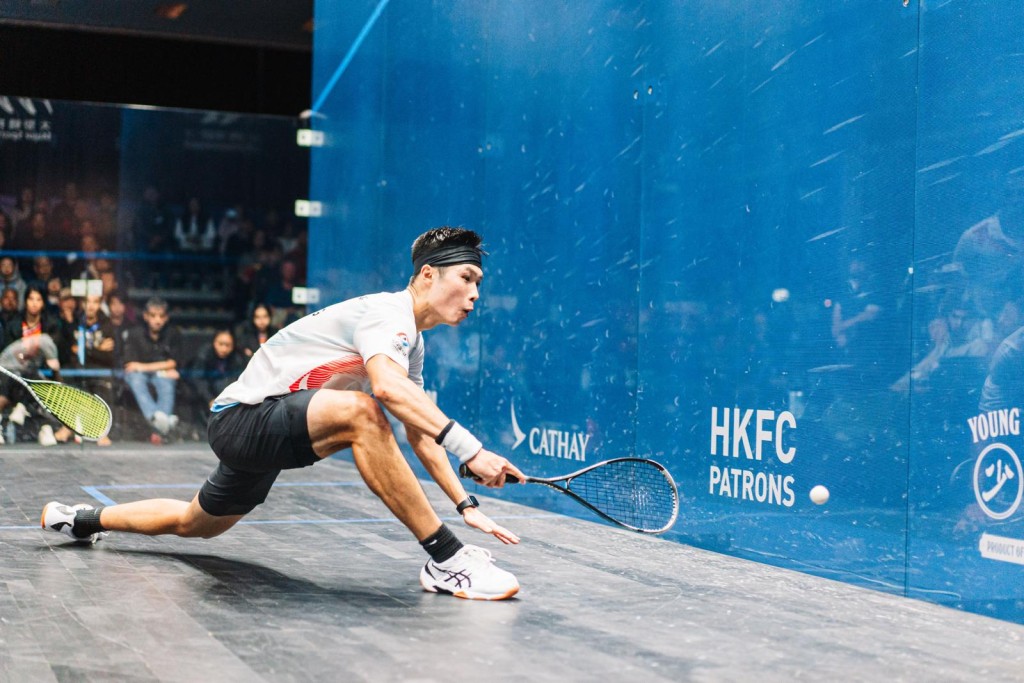 梁子軒力戰下不敵印度對手。照片由壁總提供