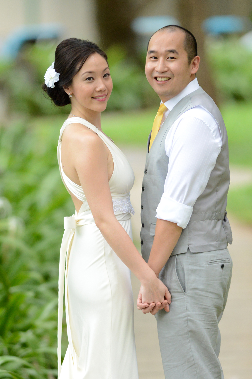 姜大衛二女姜依文在2013年嫁印尼華僑Tim。