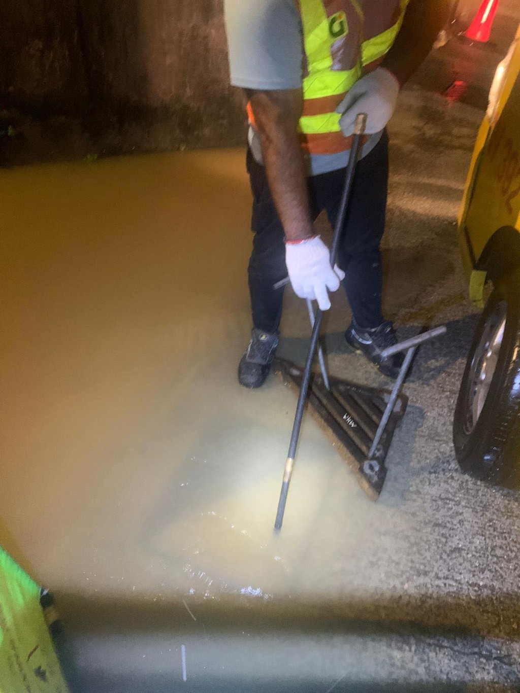 截至午夜12時,渠務署確認7宗水浸個案。Facebook「下水水 Drainy」圖片 截至午夜12時,渠務署確認7宗水浸個案。Facebook「下水水 Drainy」圖片