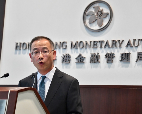 金管局總裁余偉文。資料圖片