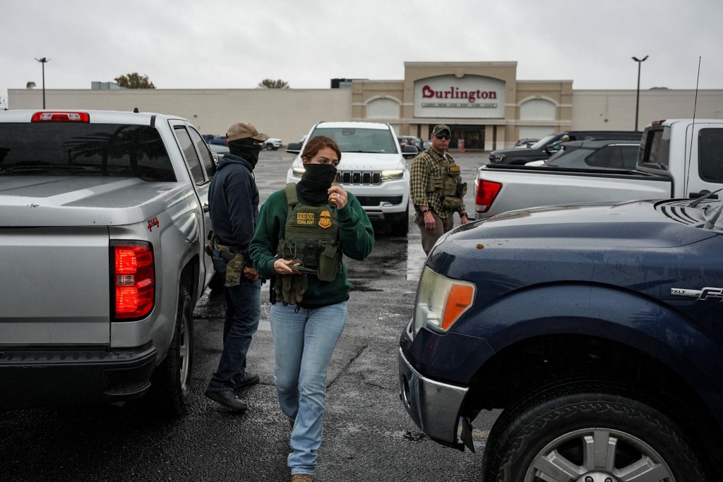 美國加緊掃非法移民。路透社