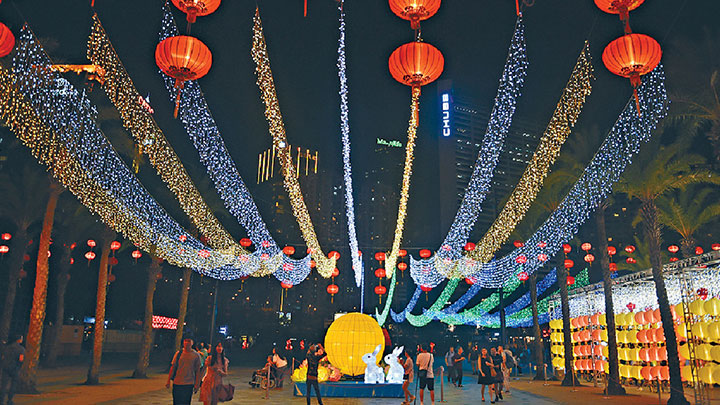 今年維園的中秋綵燈會不設表演和文娛活動。資料圖片