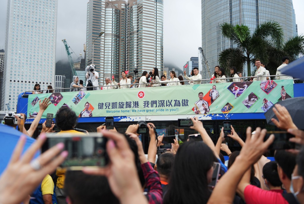 巴黎奧運港將參加勝利巡遊。吳艷玲攝