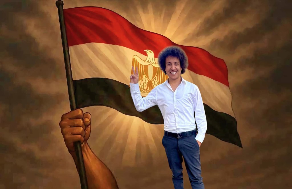 網民製圖撐阿卜杜卡迪爾(Ahmed Abdelkader)。fb / Ramy Adly 網民製圖撐阿卜杜卡迪爾(Ahmed Abdelkader)。fb / Ramy Adly