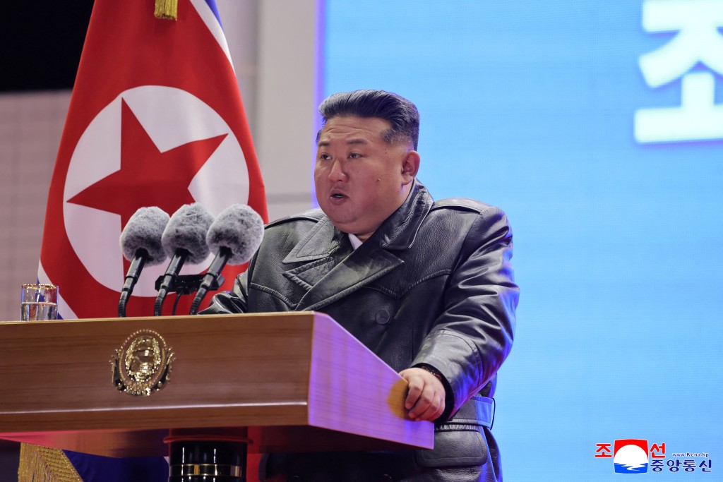 金正恩出席北韓空軍80週年紀念活動。路透社
