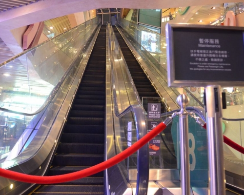 旺角朗豪坊商场3月底发生扶手梯事故。资料图片