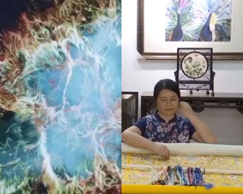 陈英华为刺绣非遗传承人。网上图片