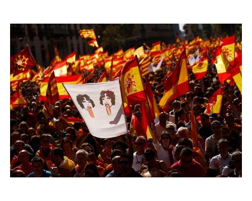 加泰隆尼亚获90%投票支持脱离西班牙。AP