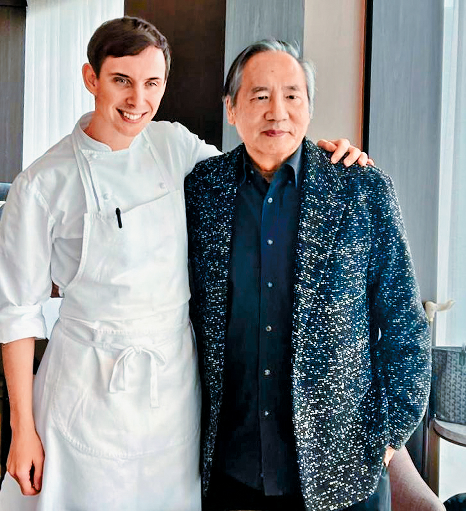 在Sézanne跟亞洲最佳大廚Daniel Calvert合照 在Sézanne跟亞洲最佳大廚Daniel Calvert合照
