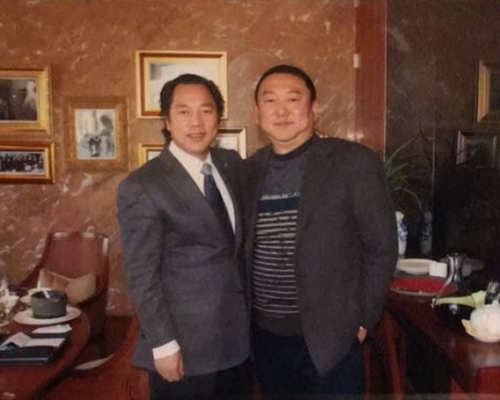 郭文貴與宋軍(右)。