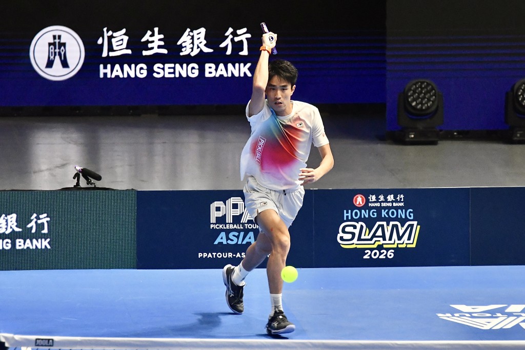 王康杰首局一度以7:9落后,但最终以11:9反胜。杨骏尧摄 王康杰首局一度以7:9落后,但最终以11:9反胜。杨骏尧摄
