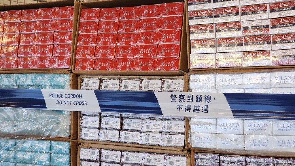 涉案私煙種類繁多。 涉案私煙種類繁多。