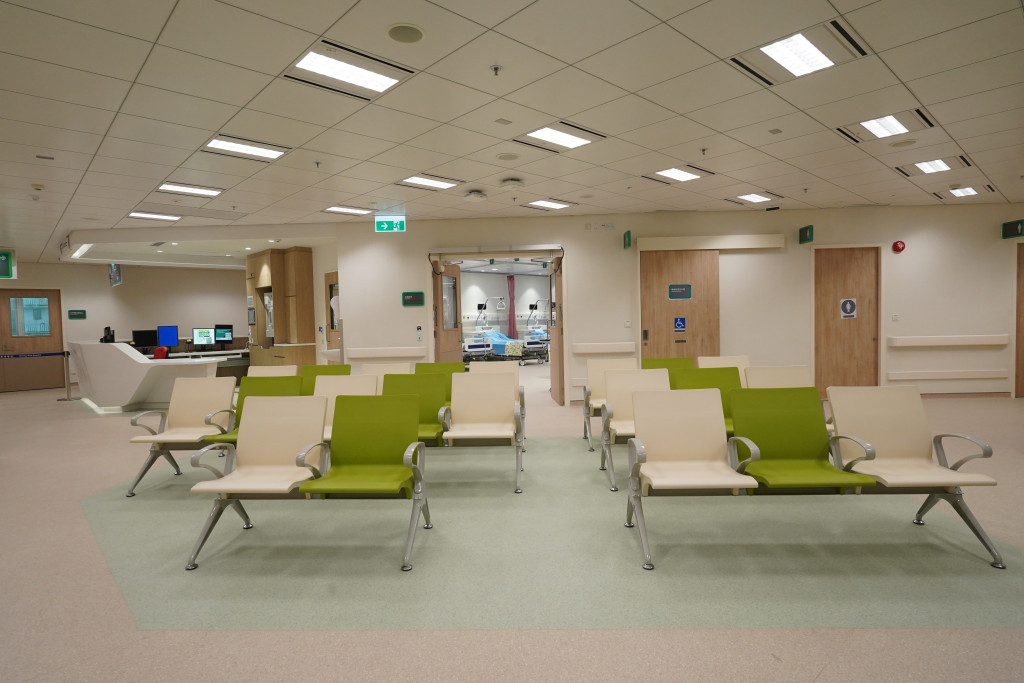 新急症室面積較舊急症室面積增加2.6倍，達6400平方米。資料圖片