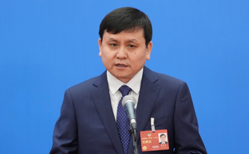 張文宏在北京出席全國政協會議。