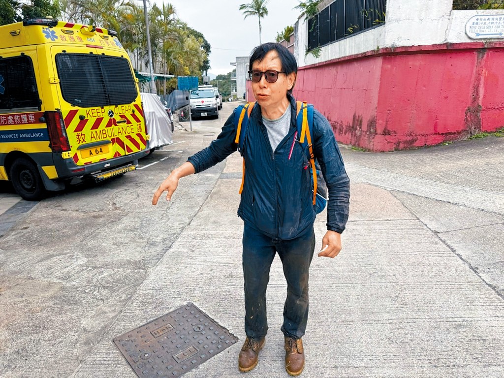 鍾先生講述被困叢林一晚及獲救經過。