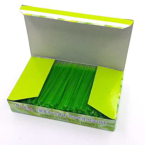 南韓的環保牙籤以澱粉製成。 網上圖片