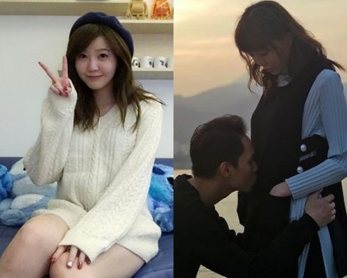 未婚吳若希佗住男友Alex的骨肉。