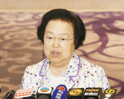 譚惠珠呼籲市民參與全民檢測。資料圖片