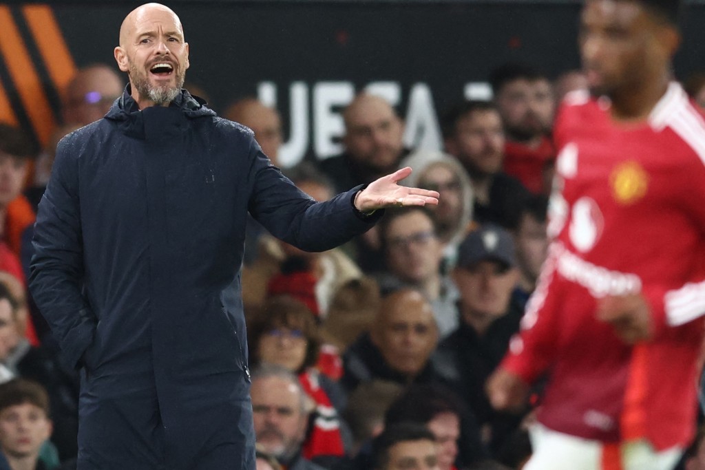 坦哈格炮轟曼聯管理層。法新社