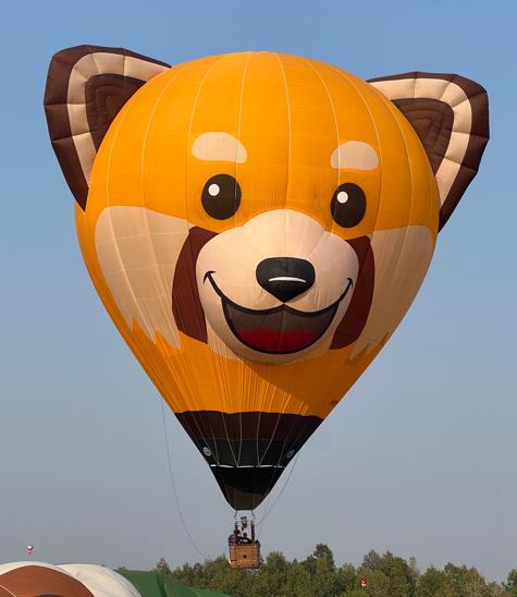 來自日本的Red Panda熱氣球。 來自日本的Red Panda熱氣球。