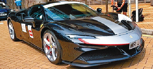 ■法拉利SF90 Assetto Fiorano版本也是當日搶鏡車款。 ■法拉利SF90 Assetto Fiorano版本也是當日搶鏡車款。