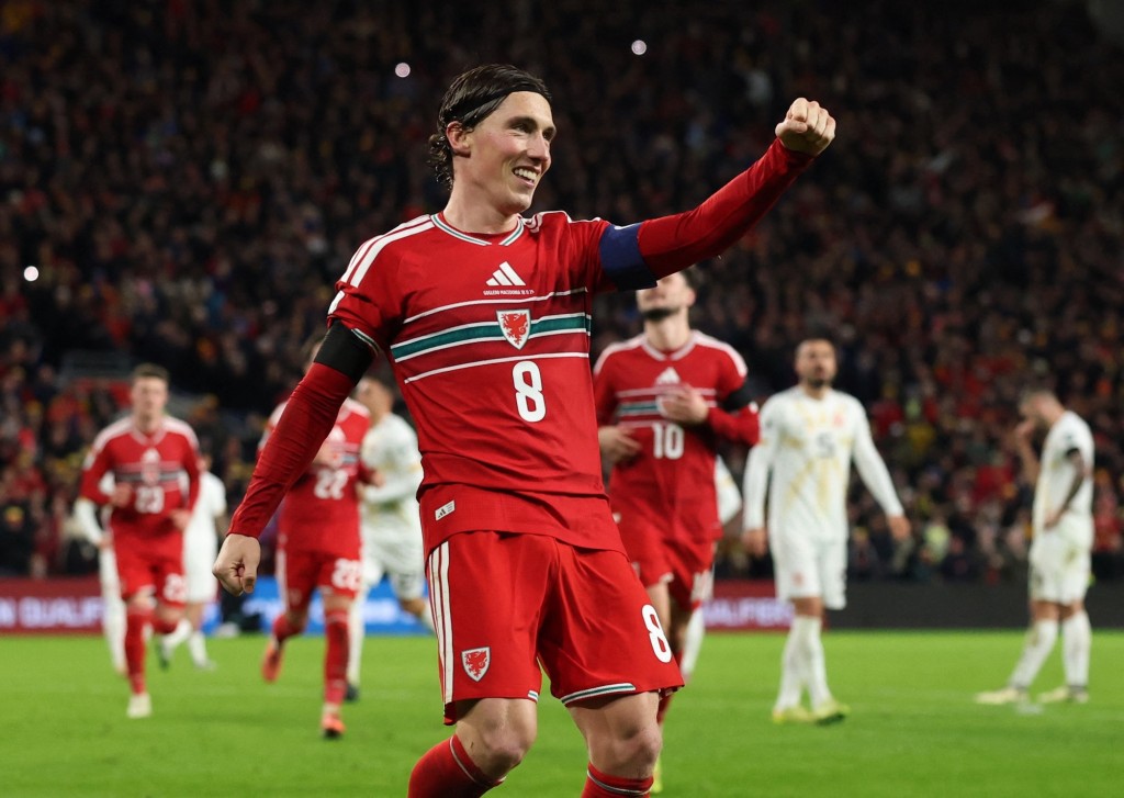 哈利威尔逊连中三元，兼贡献一次助攻。路透社