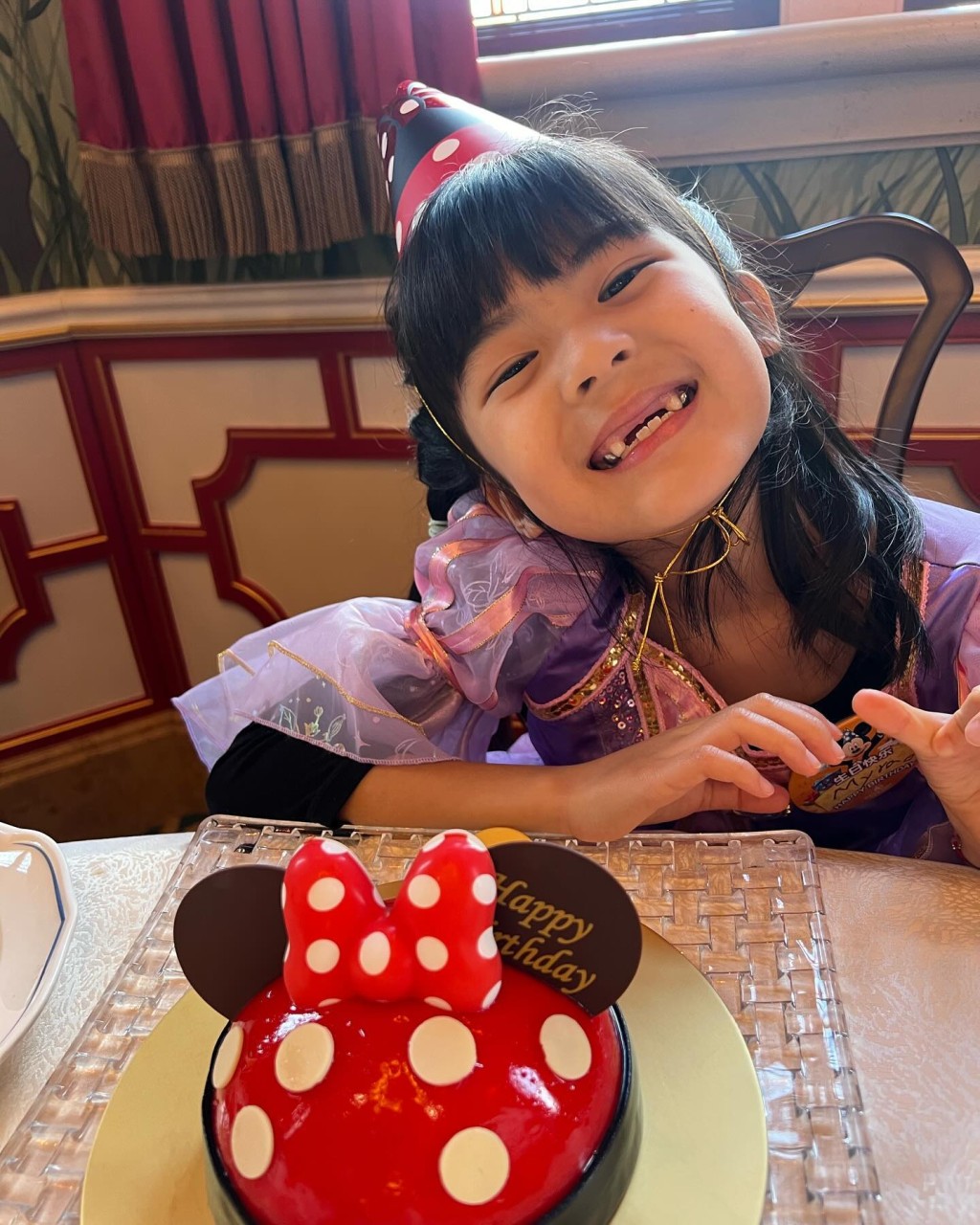 賈靜雯的細女波妞慶祝7歲生日。