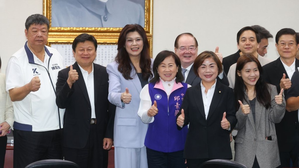 鄭麗文出訪大陸前召開記者會。中央社