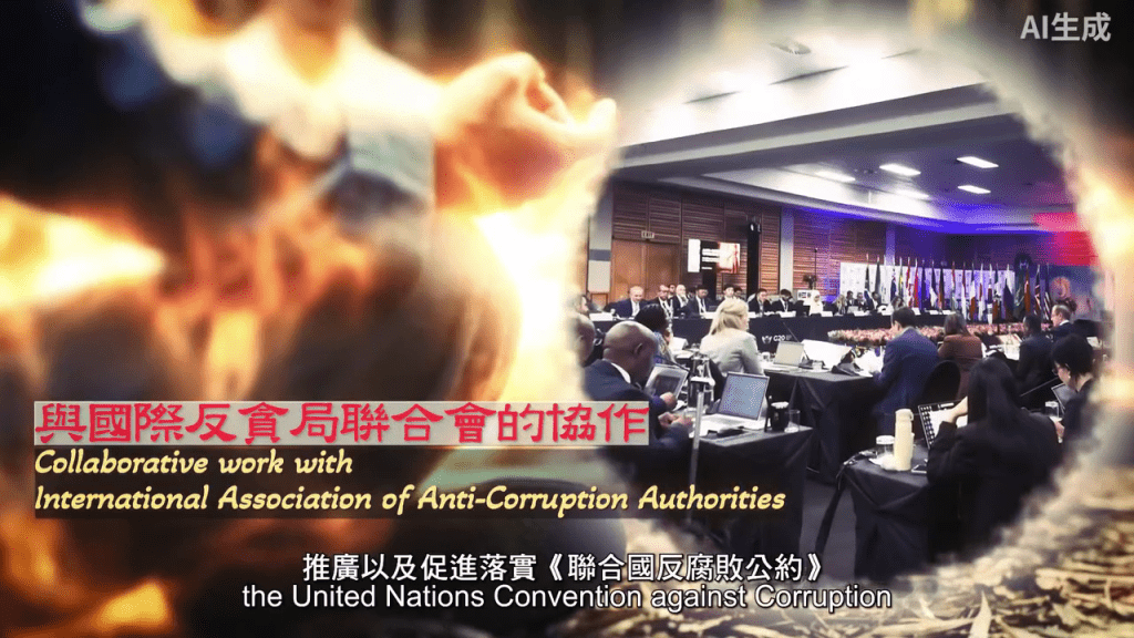 廉署積極與國際盟友攜手推動反貪。 廉署積極與國際盟友攜手推動反貪。