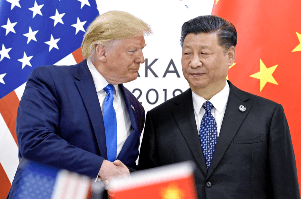 特朗普表示，适当时候会与习近平对话。美联社