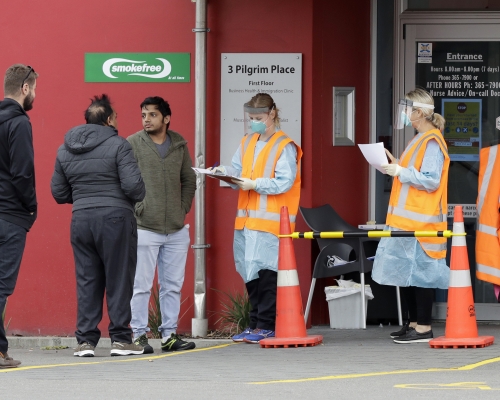 新西蘭單日新增個案創新高。 AP