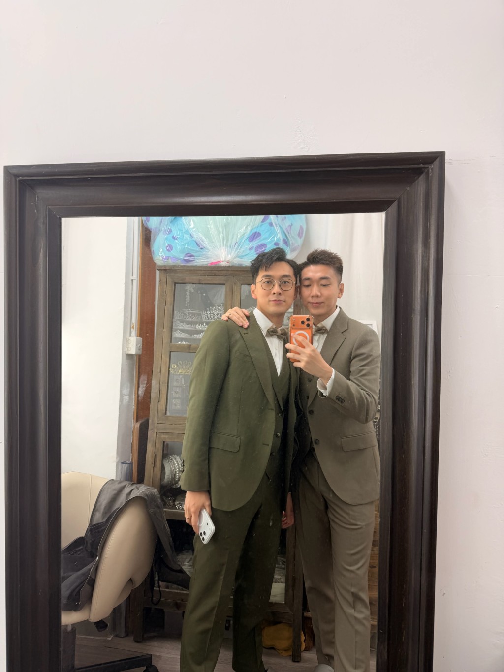 陳書君與未婚夫Steven。