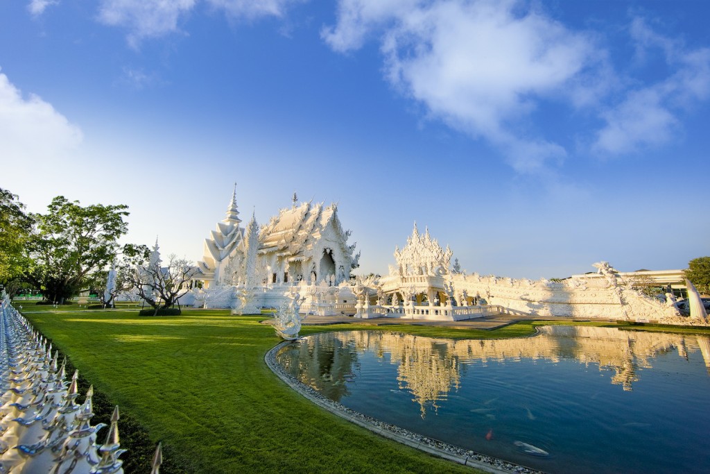 泰國北部清萊府的白廟是知名觀光景點。泰國政府旅遊局 泰國北部清萊府的白廟是知名觀光景點。泰國政府旅遊局