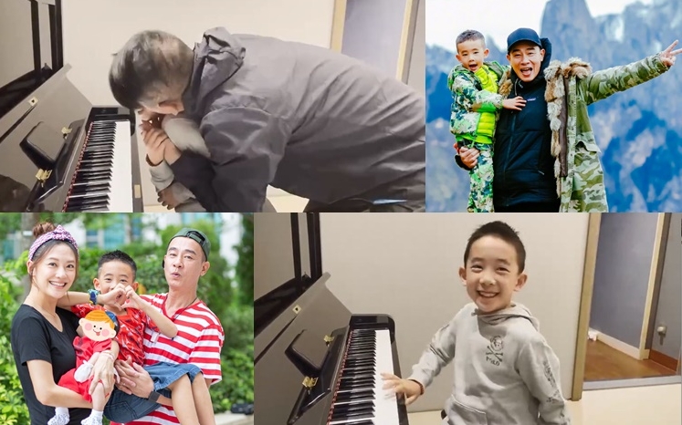 自從節目之後，已很少有機會陳小春父子這樣有愛互動。